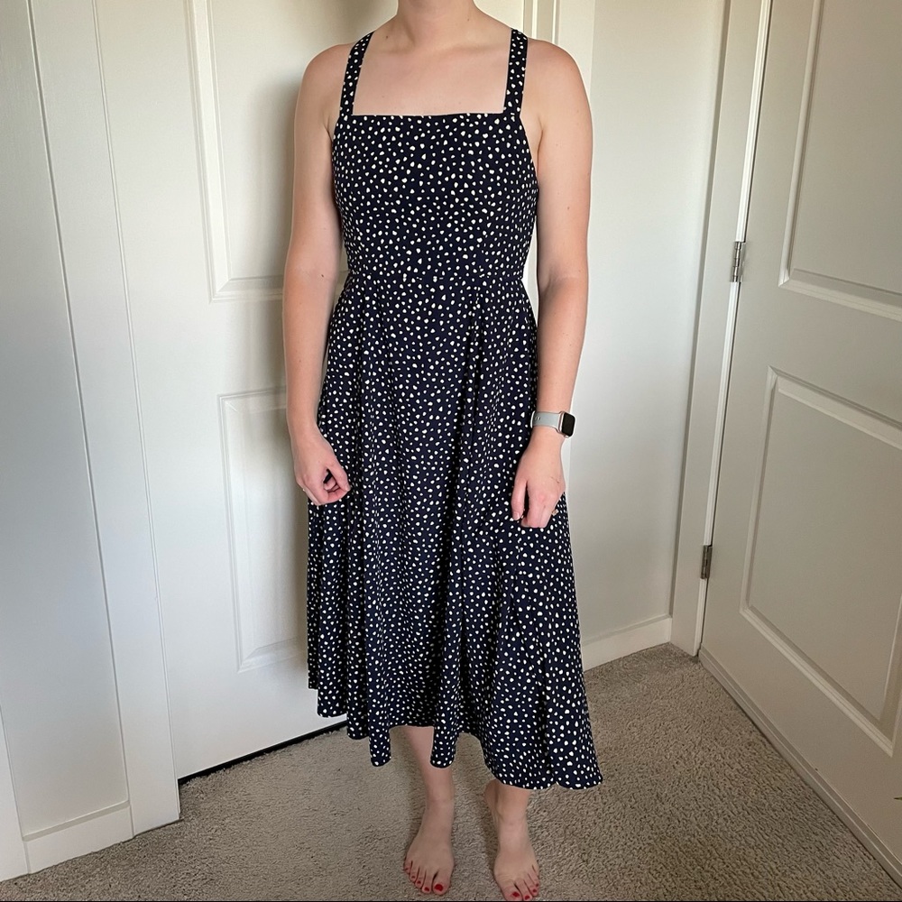 Kimchi Blue Square Neck Printed Midi Dress